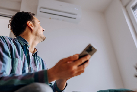 checking HVAC system