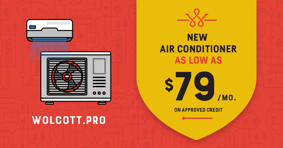 New Air Conditioner For As Low As 79.00 a Month OAC