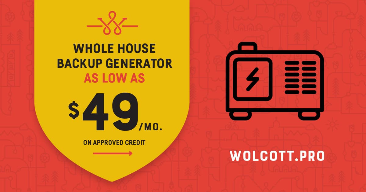 Whole House Backup Generator As Low As 49.00 Per Month OAC